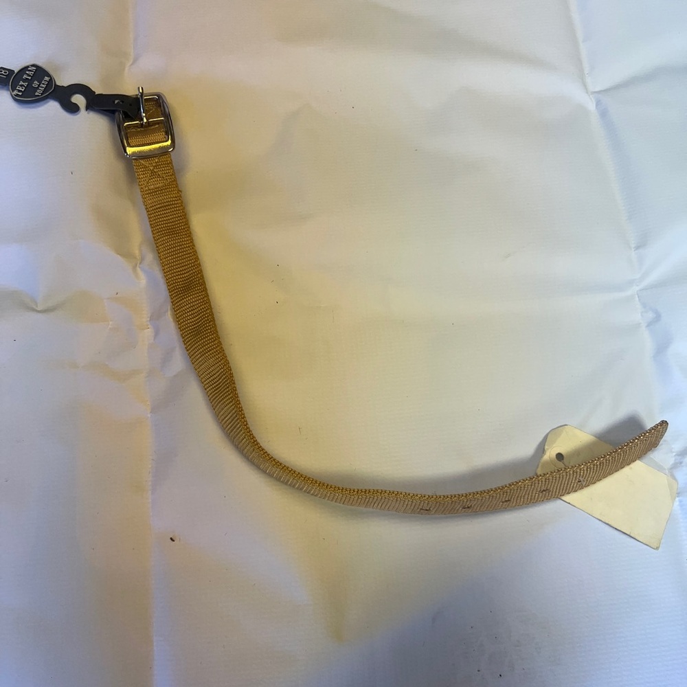 Tan Dog Collar with Metal Buckle NEW